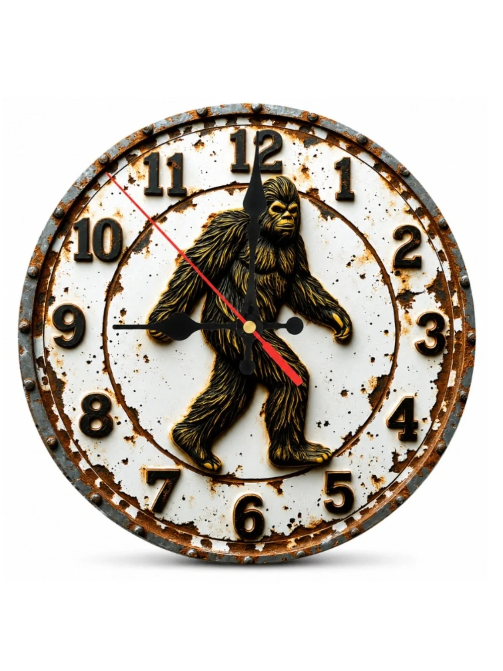 Rustic Bigfoot Wall Clock 10